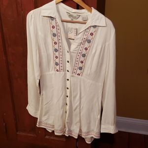 Roper ivory tunic